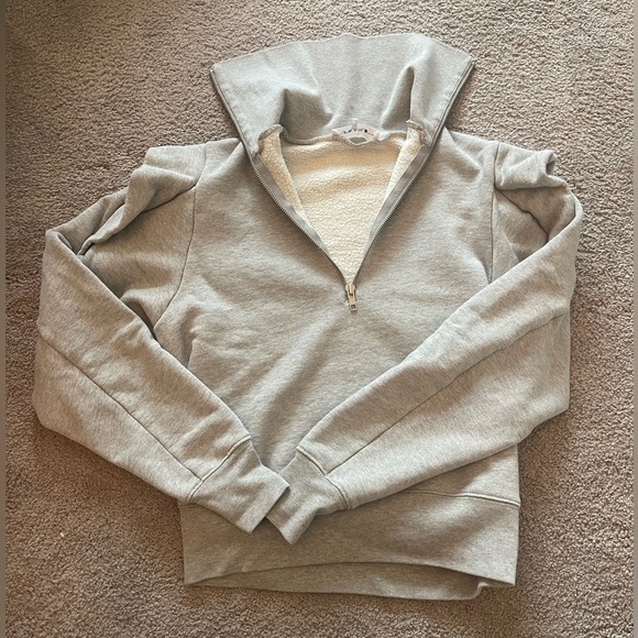 Frame Denim Half-Zip Sweatshirt - Picture 5 of 7